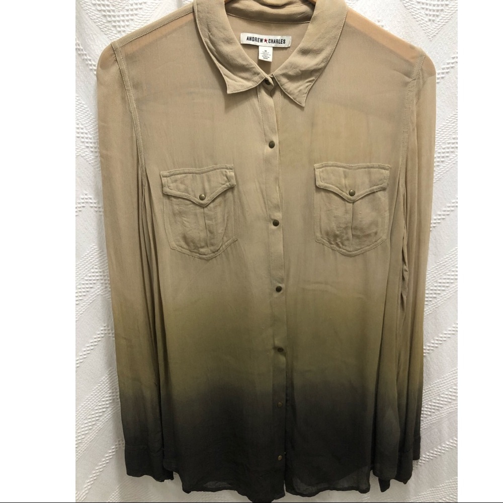 Andrew Charles Sheer Button Down